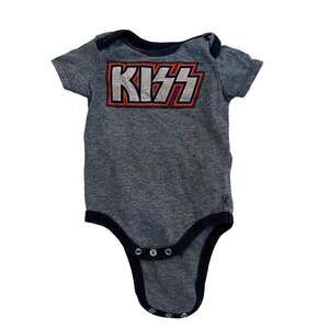 KISS Rock Band Baby 3/6M One Piece Graphic Snap Closure Bodysuit
